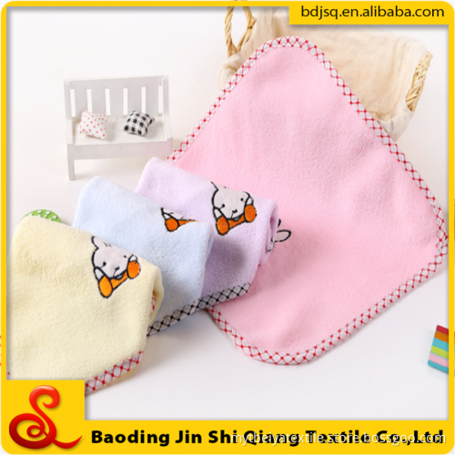 China Factory Wholesale Soft Microfiber Embroidery Baby Face Towel